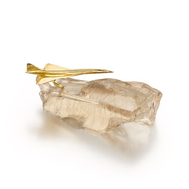 View full screen - View 1 of Lot 239. A presentation silver-gilt and rock crystal presse-papier, Cartier, 1967.