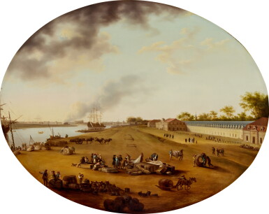 View full screen - View 1 of Lot 117. View of Rochefort Harbour from the Magasin des Colonies.