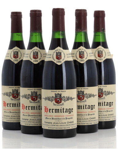 View full screen - View 1 of Lot 1008. Hermitage Rouge 1989 Jean-Louis Chave (5 BT).