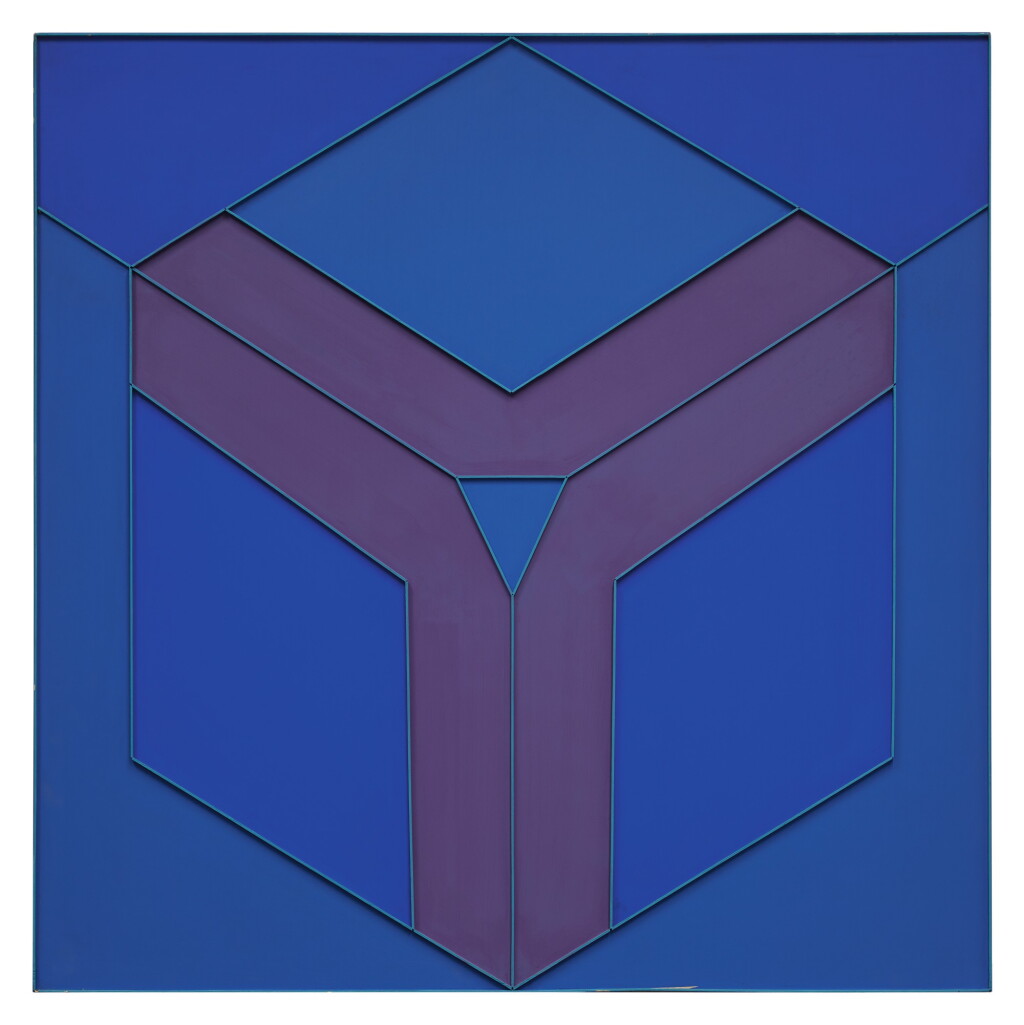 View full screen - View 1 of Lot 123. PETER STROUD | DARK BLUE CIRCUMVENT WITH CERULEAN .