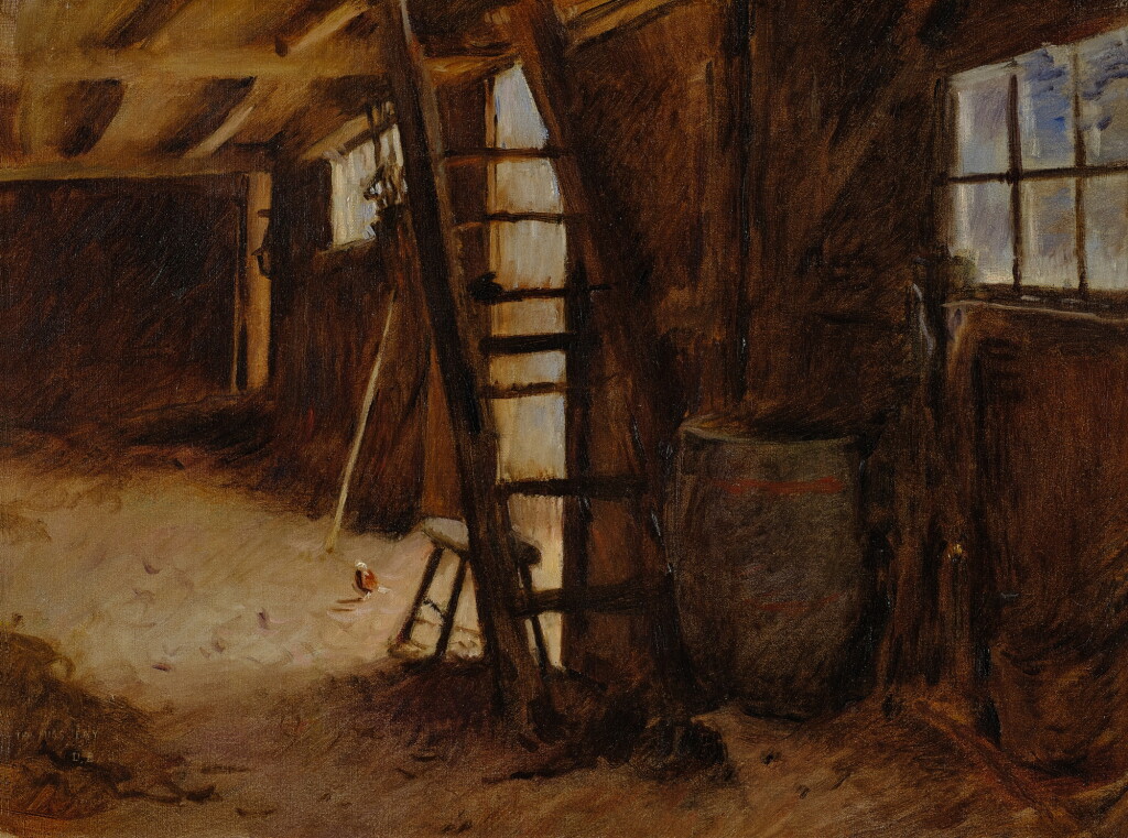 View full screen - View 1 of Lot 16. Interior of a Barn: Medfield.