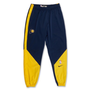 View full screen - View 1 of Lot 109. Tony Bradley Indiana Pacers 2025 NBA Finals Game Issued Warm Up Pants.