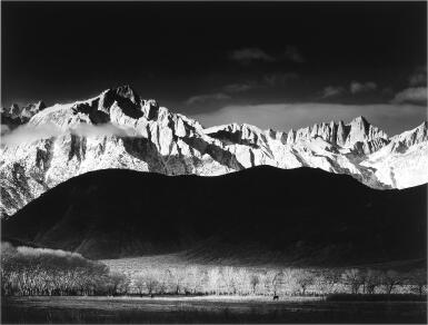 View full screen - View 1 of Lot 75. Winter Sunrise, Sierra Nevada from Lone Pine, California.
