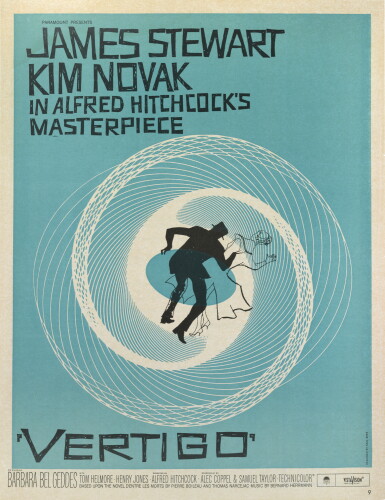 View full screen - View 1 of Lot 77. Vertigo (1958) poster, US.