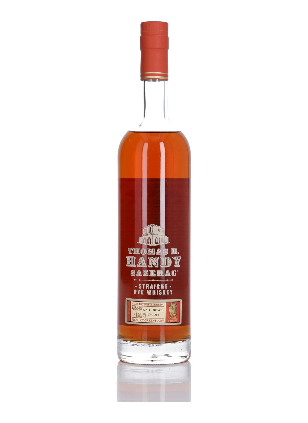 View full screen - View 1 of Lot 291. Thomas H. Handy Rye 2015 Release 126.9 Proof 2009 (1 Bottle 75cl).