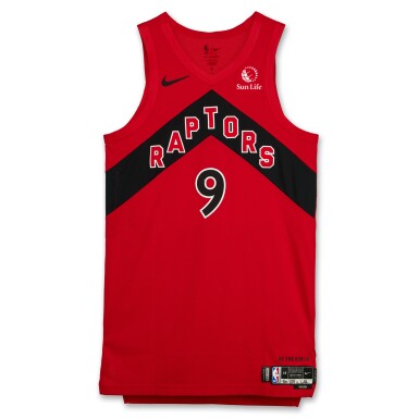 View full screen - View 1 of Lot 212. RJ Barrett Toronto Raptors 2024-2025 Game Worn Icon Edition Jersey | Double-Double.