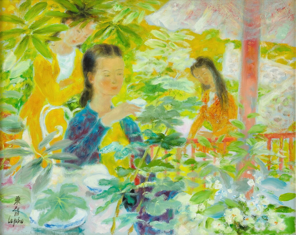 View full screen - View 1 of Lot 42. Le Pho 黎譜 | L'heure du the (Tea time) 茶會.