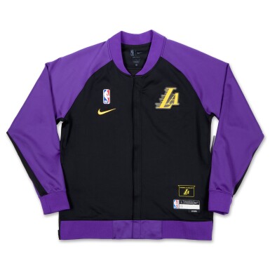 View full screen - View 1 of Lot 176. Max Christie Los Angeles Lakers 2024-2025 Game Issued City Edition Warmup Set .