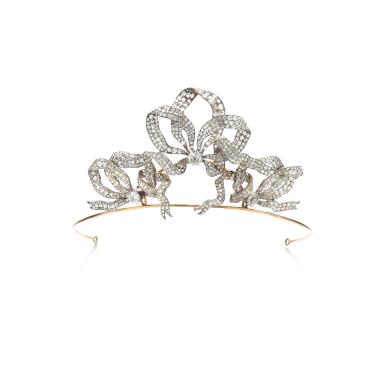 View full screen - View 1 of Lot 811. Diamond tiara, late 19th century and later.