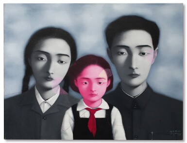 View full screen - View 1 of Lot 1120. Zhang Xiaogang 張曉剛 | Bloodline - The Big Family No. 1 1997 血緣:大家庭1號 1997.