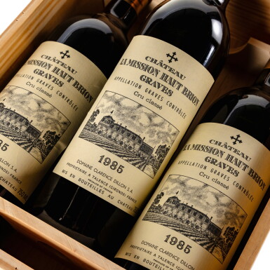 View full screen - View 1 of Lot 54. Château La Mission Haut-Brion 1985 (3 BT).