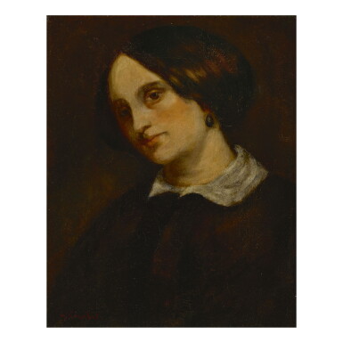View full screen - View 1 of Lot 432. GUSTAVE COURBET | PORTRAIT OF MATHILDE CUOQ.