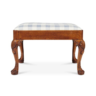 View full screen - View 1 of Lot 495. A George II Walnut Stool, Circa 1735 .