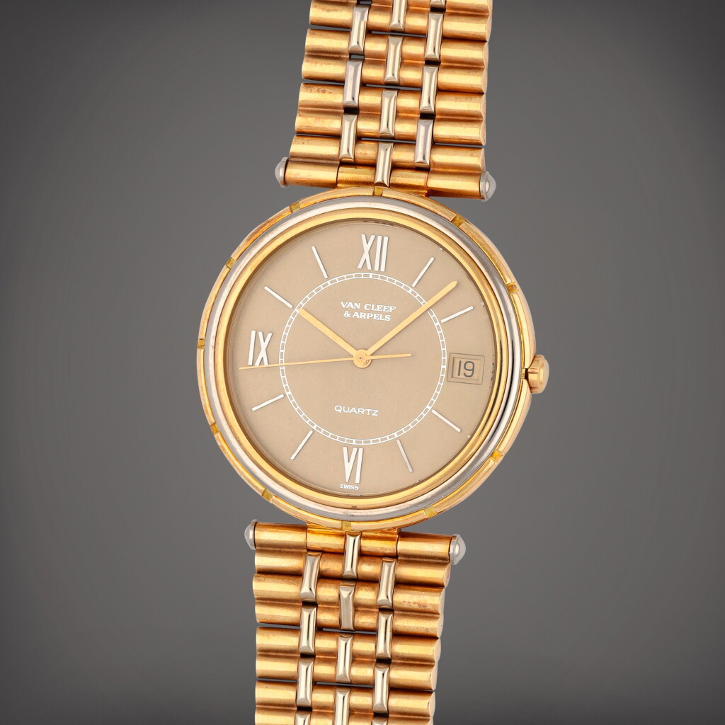 View full screen - View 1 of Lot 330. Reference 17103 | A yellow and white gold wristwatch with date and bracelet | Circa 1985.