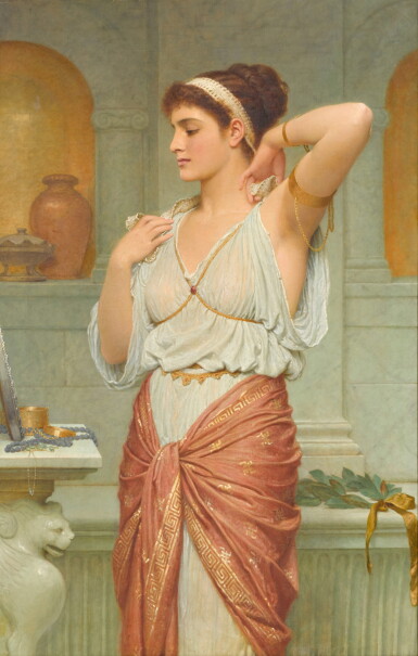 View full screen - View 1 of Lot 342. Young woman before a mirror.