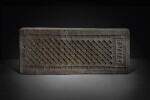 An impressed gray pottery tomb tile, Western Han dynasty