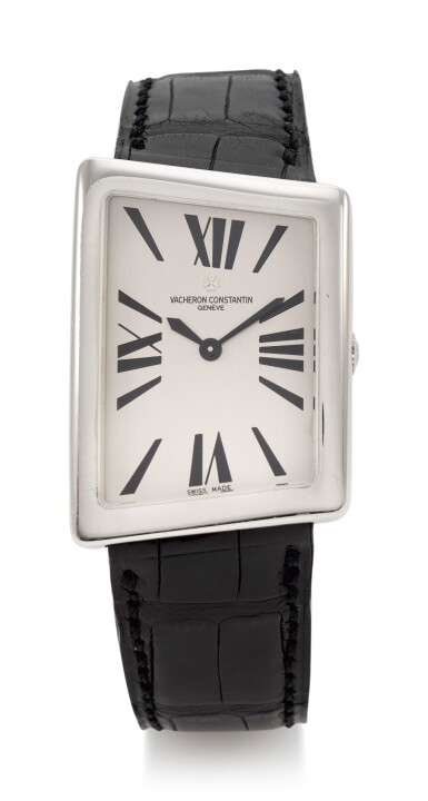 View full screen - View 1 of Lot 67. MCMLXXII, REFERENCE 37010 WHITE GOLD ASYMMETRICAL WRISTWATCH (OROLOGIO DA POLSO IN ORO BIANCO) CIRCA 2000 | VACHERON CONSTANTIN.