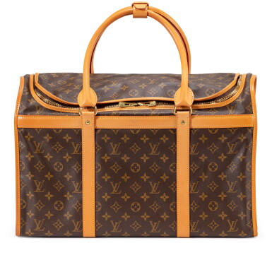 View full screen - View 1 of Lot 521. Ebene Monogram Coated Canvas Dog Travel Bag.