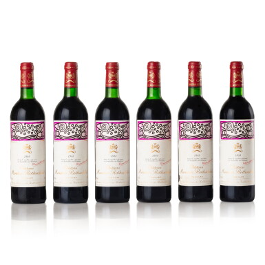 View full screen - View 1 of Lot 176. Château Mouton Rothschild 1988 (12 BT).