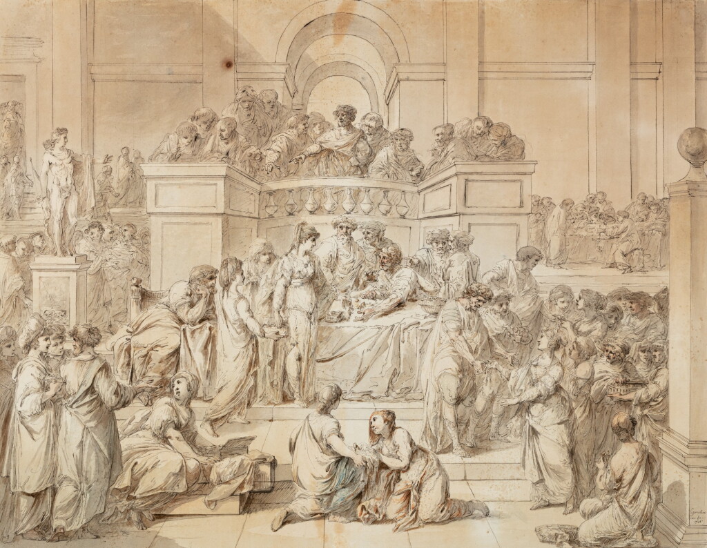 View full screen - View 1 of Lot 97. JACQUES GAMELIN | THE GENEROSITY OF ROMAN WOMEN .