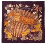 Tigre du Bengale & Vendanges Silk Scarf 90