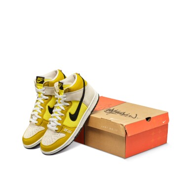 View full screen - View 1 of Lot 37. Nike Dunk High Premium F2T-50 with Stash Signed Box | Size 9.5 .