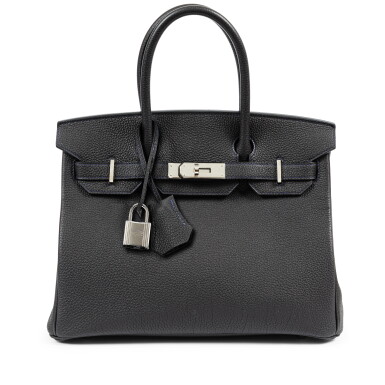 View full screen - View 1 of Lot 663. Gris Meyer Togo and Bleu Paradis Verso HSS Birkin 30 Palladium Hardware, 2017.