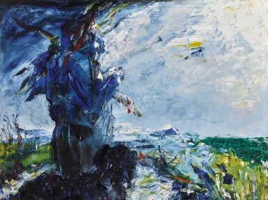 View full screen - View 1 of Lot 11. JACK BUTLER YEATS, R.H.A. | THE MAN IN THE MOON HAS PATIENCE .