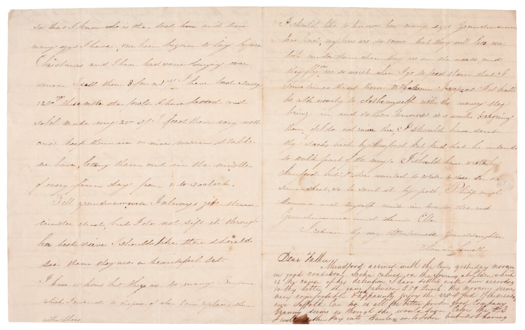 View full screen - View 1 of Lot 159. Anna Sewell | Two autograph letters signed, with four related family letters, 1832-63.