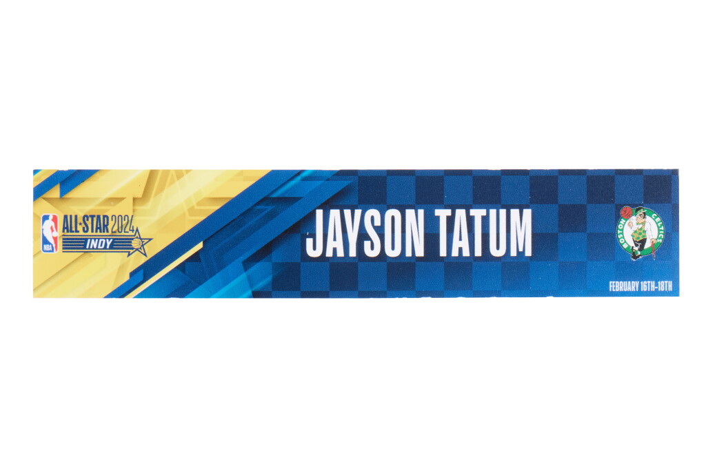 View full screen - View 1 of Lot 94. Jayson Tatum ‘NBA All-Star Game’ Locker Room Nameplate .