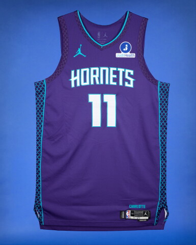 View full screen - View 1 of Lot 34. Ryan Kalkbrenner Charlotte Hornets 2025-2026 Emirates NBA Cup Game Worn Statement Edition Jersey.
