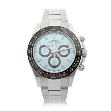 View full screen - View 1 of Lot 112. ROLEX | REFERENCE 116506 A PLATINUM AUTOMATIC CHRONOGRAPH WRISTWATCH WITH CERACHROM BEZEL AND BRACELET, CIRCA 2016.