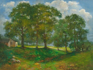 View full screen - View 1 of Lot 119. Yan Wenliang 顏文樑 | Secluded path 林間幽徑.