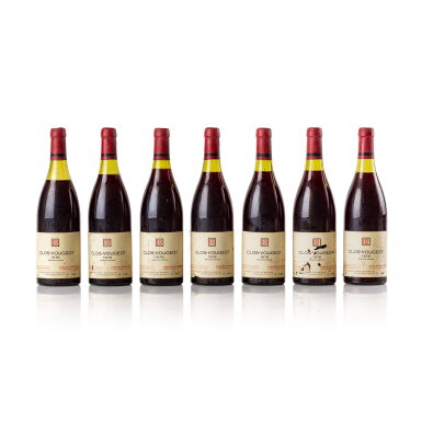 View full screen - View 1 of Lot 25. Clos de Vougeot 1978 René Engel (7 BT).