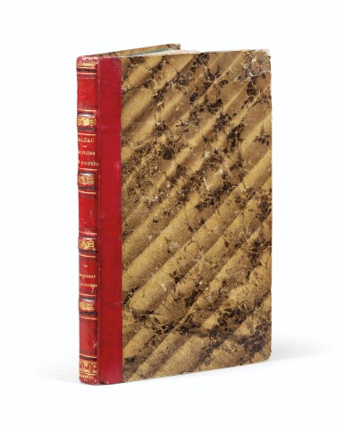 View full screen - View 1 of Lot 55. Une princesse parisienne. 1840. EO., Rel. de l'ép. De la bibliothèque de Balzac, relié pour lui..