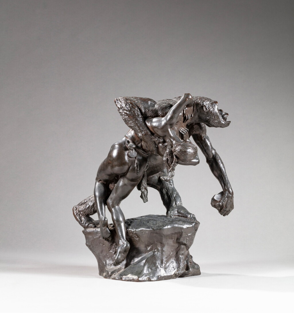 View full screen - View 1 of Lot 78. Gorille enlevant une Femme (Gorilla carrying off a Woman).