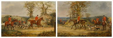 View full screen - View 1 of Lot 106. Hunting Scenes: Setting off; The End of the Day.