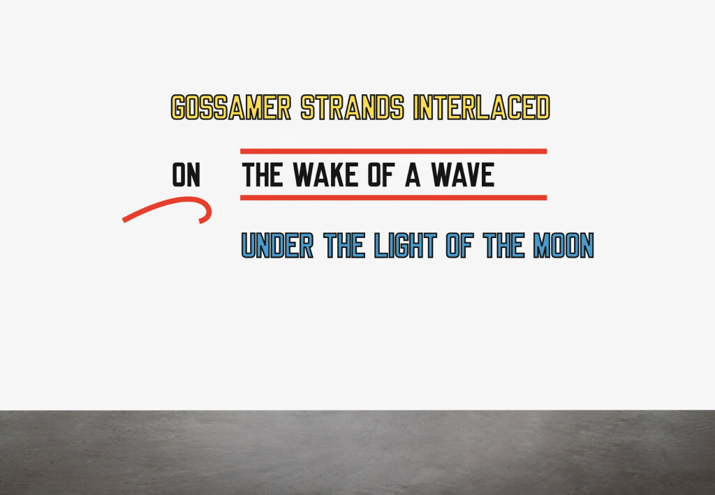 View full screen - View 1 of Lot 757. Gossamer Strands Interlaced, On the Wake of a Wave, Under the Light of the Moon.