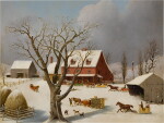 Sleighs Arriving at the Inn