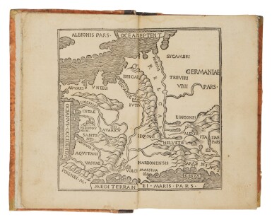 View full screen - View 1 of Lot 226. Caesar, Commentaria, Lyon, Huyon, 1519, later leather-backed boards.