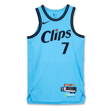 View full screen - View 1 of Lot 173. Amir Coffey Los Angeles Clippers 2024-2025 Game Worn City Edition Jersey .