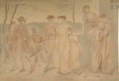 View full screen - View 1 of Lot 352. Study for "In Summer Twilight".