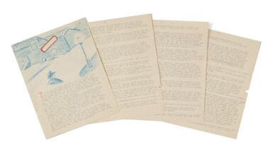 View full screen - View 1 of Lot 1136. Kerouac, Jack | Teenage Jack writes a detective story.