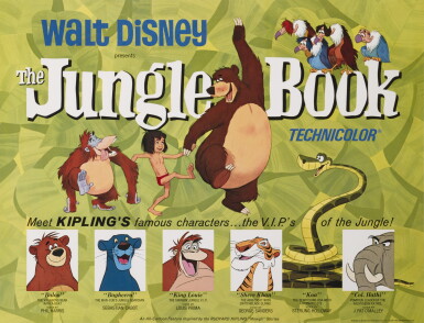 View full screen - View 1 of Lot 153. The Jungle Book (1967), poster, US.
