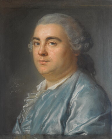 View full screen - View 1 of Lot 22. Portrait of a Gentleman in pale blue.