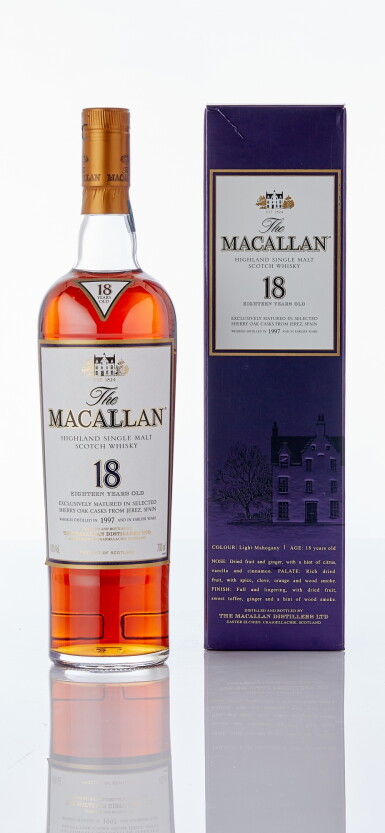 View full screen - View 1 of Lot 6033. The Macallan 18 Year Old 43.0 abv 1997 (1 BT70).