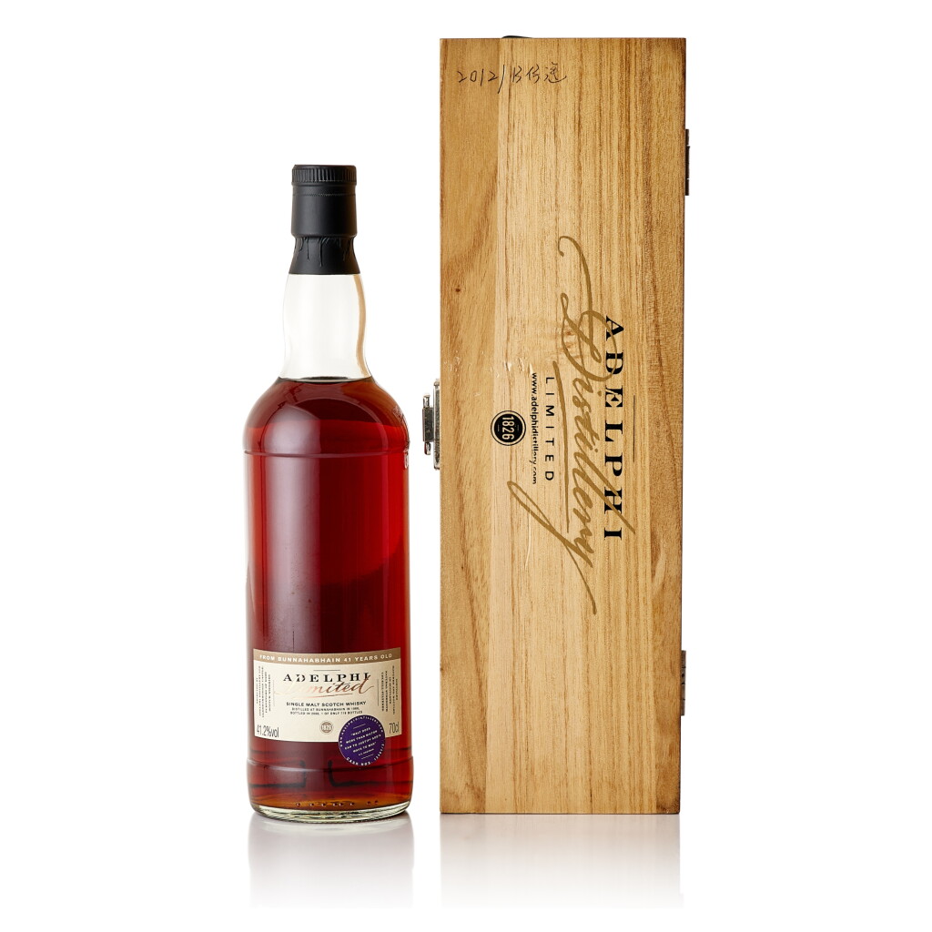 View full screen - View 1 of Lot 6562. Bunnahabhain 41 Year Old by Adelphi 41.2 abv 1968 (1 BT70).