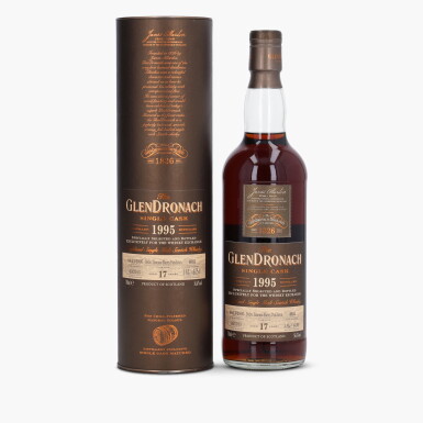 View full screen - View 1 of Lot 2058. The Glendronach Single Cask 17 Year Old #4682 56.6 abv 1995 (1 Bottle 70cl).
