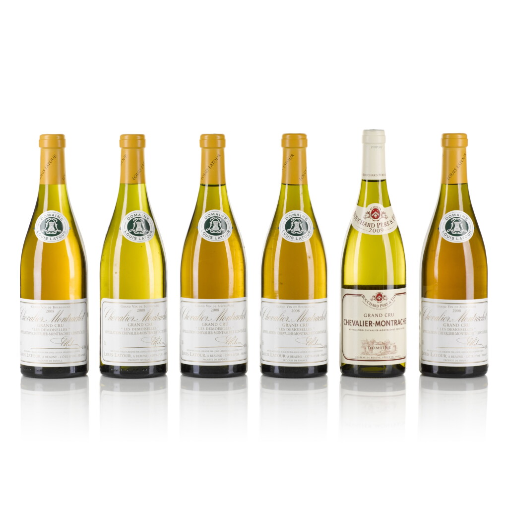View full screen - View 1 of Lot 419. Chevalier Montrachet 2009 Bouchard Père et Fils and Les Demoiselles 2008 Louis Latour (6 BT).