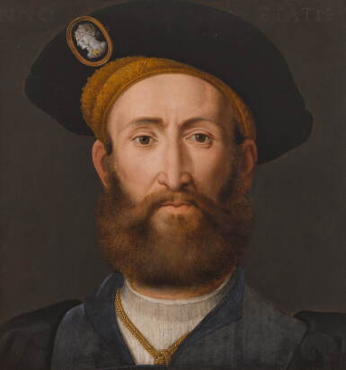 View full screen - View 1 of Lot 112. Portrait of a man, traditionally identified as Pietro Aretino (1492–1556).